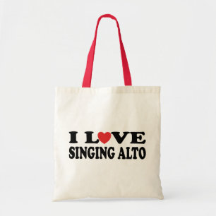 Tote Bag J'aime chanter le cadeau de musique d'alto