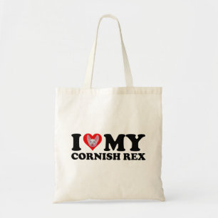 Tote Bag J'aime (Cœur) Mon Cornish Rex