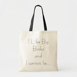 Tote Bag J'aime de grands livres et je ne peux pas me