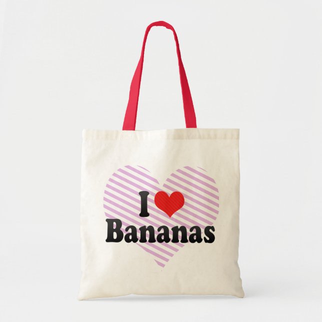 Tote Bag J'aime des bananes (Devant)