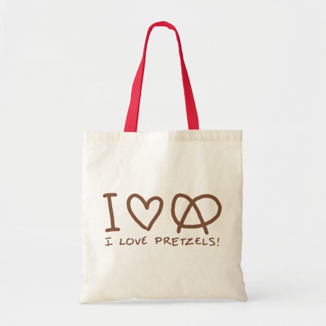Tote Bag J'aime des bretzels (Devant)