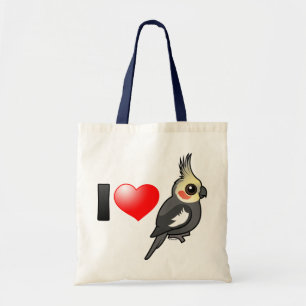 Tote Bag J'aime des Cockatiels