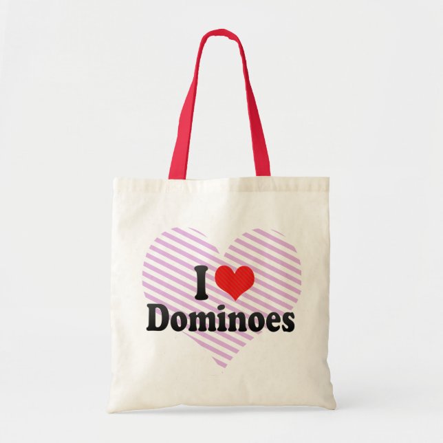 Tote Bag J'aime des dominos (Devant)
