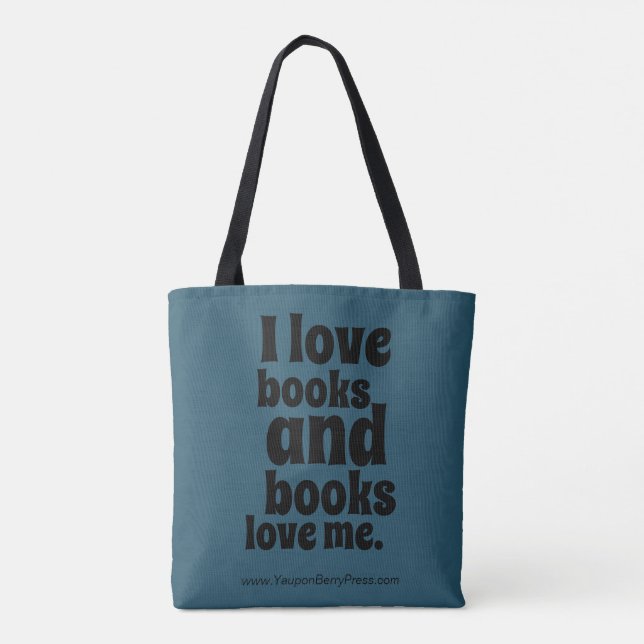 Tote Bag J'aime des livres Fourre-tout (la sarcelle d'hiver (Dos)