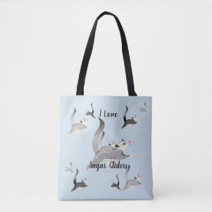 Tote Bag J'aime des planeurs Fourre-tout de sucre