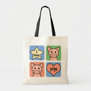 Tote Bag J'aime des porcs