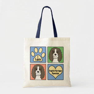 Tote Bag J'aime des springers anglais