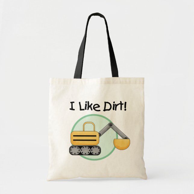 Tote Bag J'aime des T-shirts et des cadeaux de saleté (Devant)