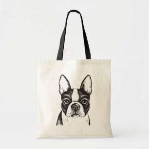 Tote Bag J'aime des terriers de Boston