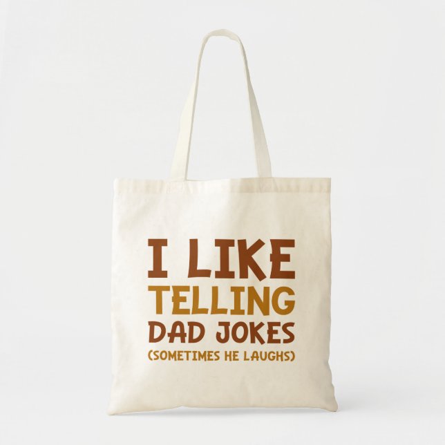 Tote Bag J'Aime Dire À Papa Des Blagues (Devant)
