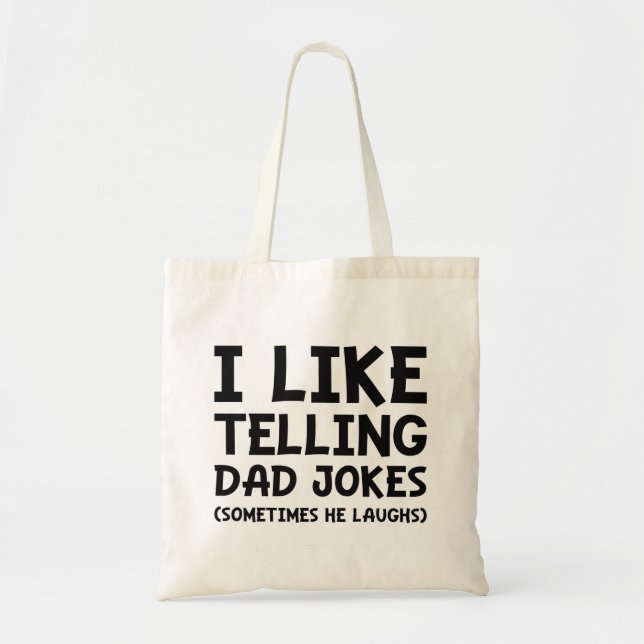 Tote Bag J'Aime Dire À Papa Des Blagues (Devant)