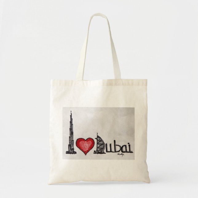 Tote Bag J'aime Dubaï (Devant)