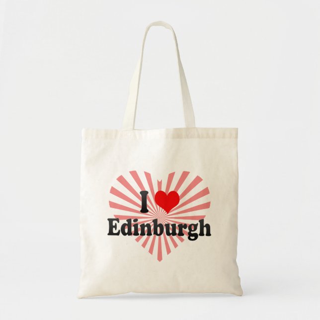 Tote Bag J'aime Edimbourg, Royaume-Uni (Devant)
