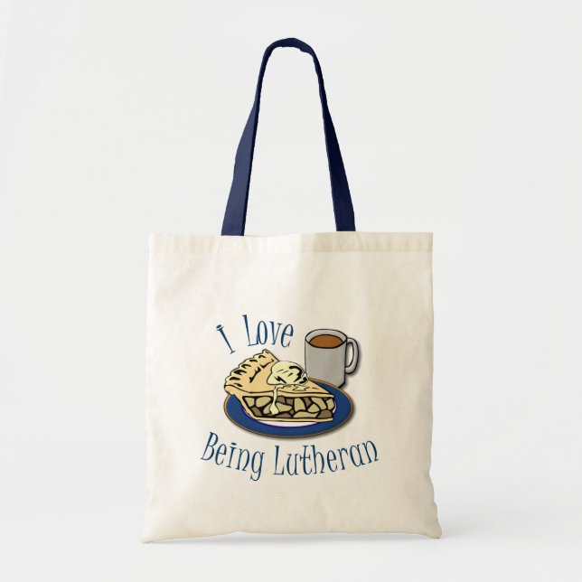 Tote Bag J'aime être Luthérien drôle (Devant)