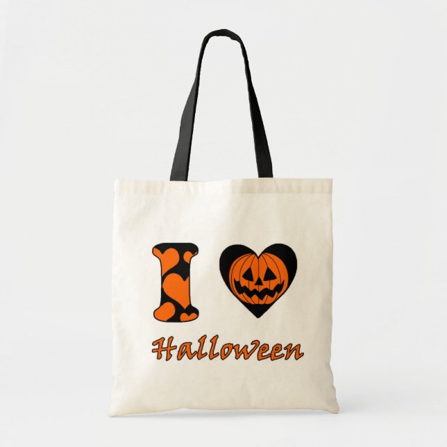 Tote Bag J'aime Halloween (Devant)