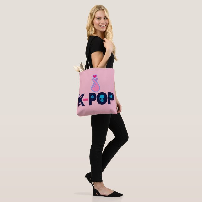 Tote Bag ♪ ♥ J'Aime KPop Fabulous Classic Chic All-Over-Pri (Sur le modèle)