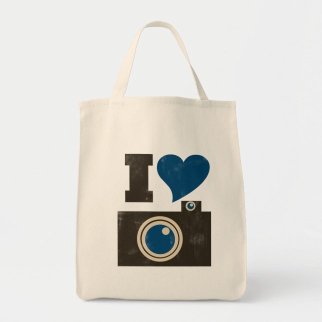 Tote Bag J'aime la caméra (Devant)