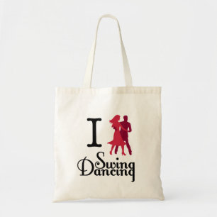 Tote Bag J'aime la danse d'oscillation