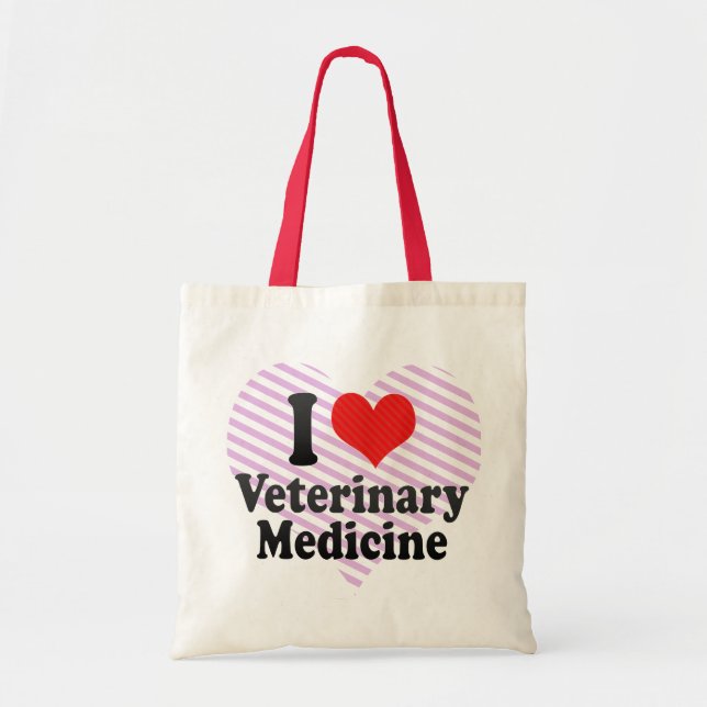 Tote Bag J'aime la médecine vétérinaire (Devant)