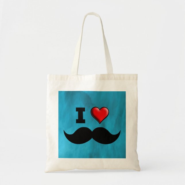 Tote Bag J'aime la moustache Stache de moustache (Devant)