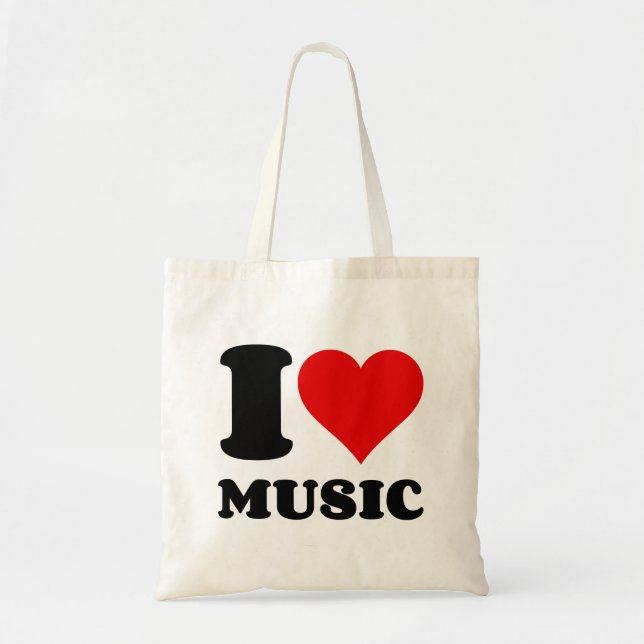 Tote Bag J'aime la musique (Devant)