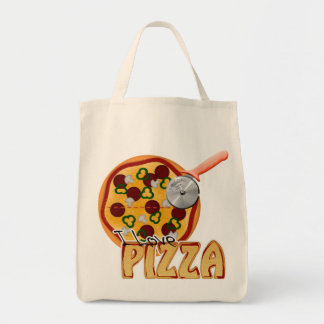 Tote Bag J'aime la pizza - épicerie organique Fourre-tout