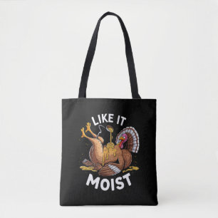 Tote Bag J'aime la sauce de dinde de Thanksgiving humide