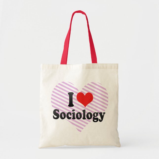 Tote Bag J'aime la sociologie (Devant)