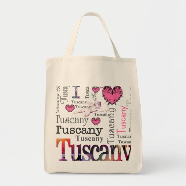 Tote Bag J'aime la Toscane (Devant)