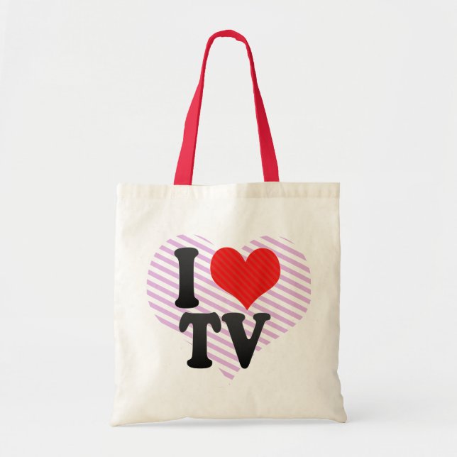 Tote Bag J'aime la TV (Devant)