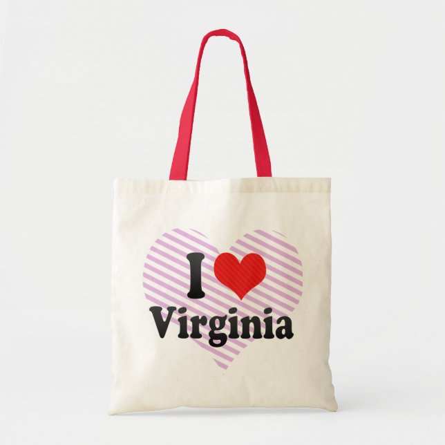 Tote Bag J'aime la Virginie (Devant)
