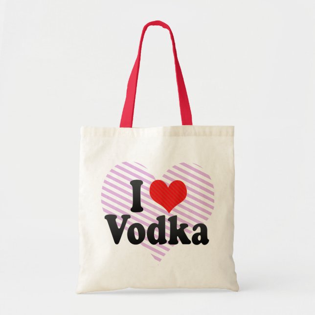 Tote Bag J'aime la vodka (Devant)