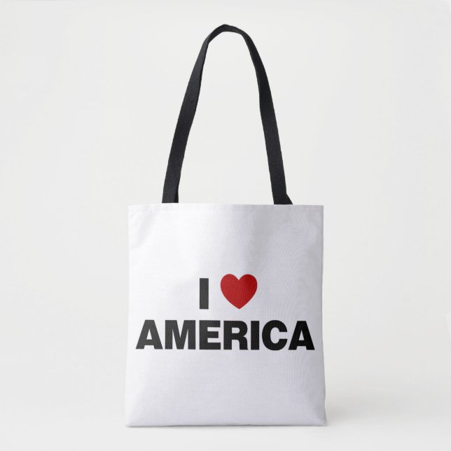 Tote Bag J'aime l'Amérique (Devant)
