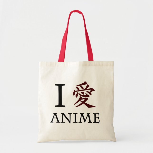 Tote Bag J'aime l'Anime (Devant)