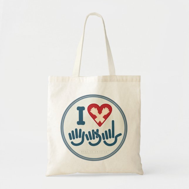 Tote Bag J'aime l'ASL (Devant)
