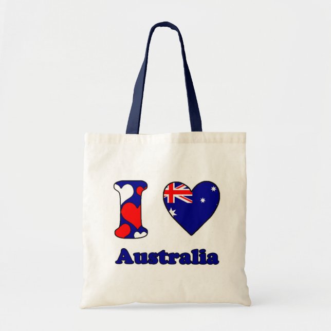 Tote Bag J'aime l'Australie (Devant)