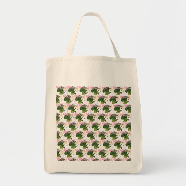 Tote Bag J'aime le brocoli fourre-tout (Devant)