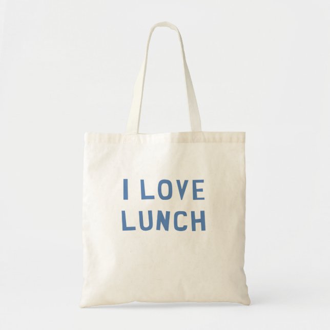 Tote Bag J'aime le déjeuner (Devant)