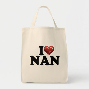 Tote Bag J'aime le design du cœur de Nan pour les petits-en