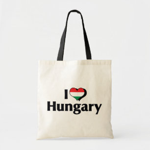 Tote Bag J'aime le drapeau de la Hongrie