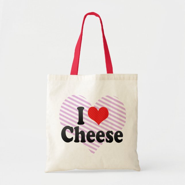 Tote Bag J'aime le fromage (Devant)
