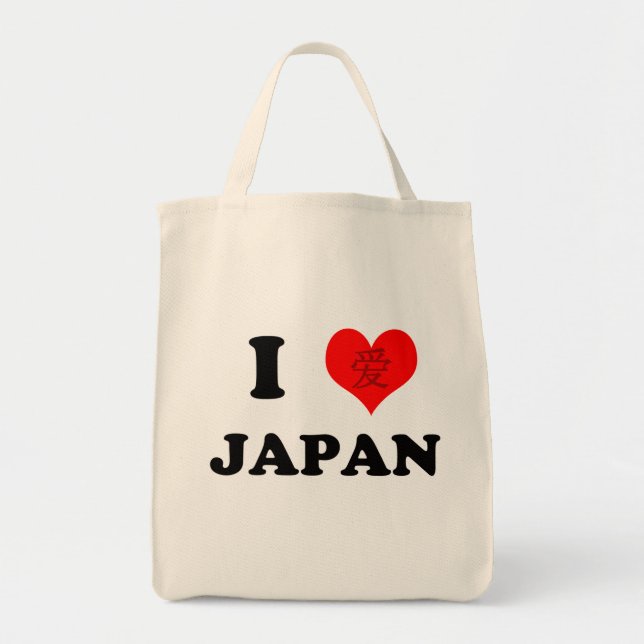 Tote Bag J'aime le Japon (la lumière) (Devant)
