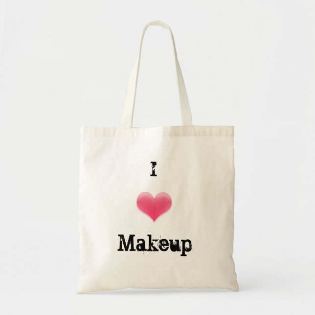 Tote Bag "J'AIME le MAQUILLAGE" Fourre-tout (Devant)