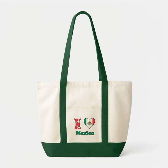 Tote Bag J'aime le Mexique (Devant)
