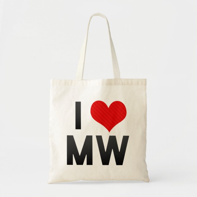 Tote Bag J'aime le MW (Devant)