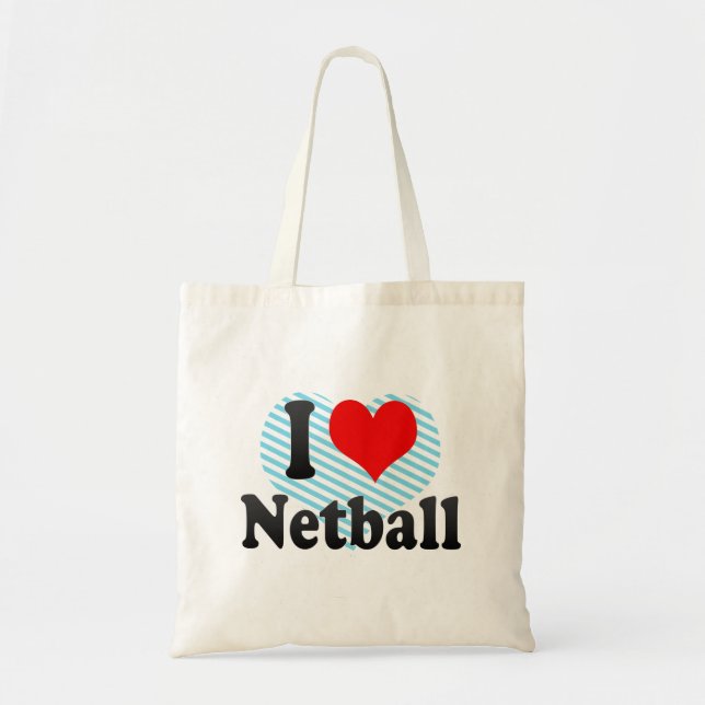 Tote Bag J'aime le net-ball (Devant)