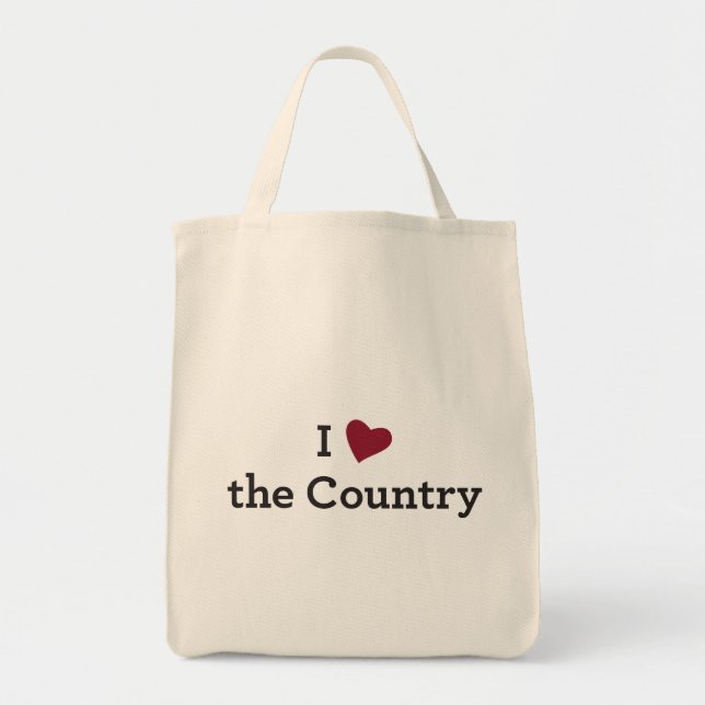 Tote Bag J'aime le pays (Devant)