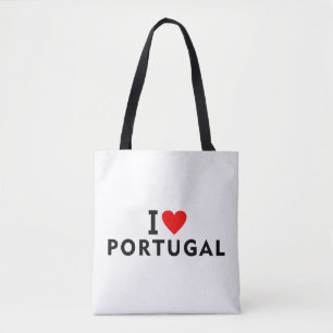 Tote Bag J'aime le Portugal pays comme voyage de coeur tour