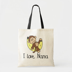 Tote Bag J'aime le T-shirts et les cadeaux de Nana