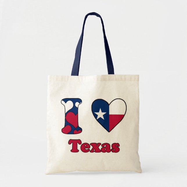 Tote Bag J'aime le Texas (Devant)